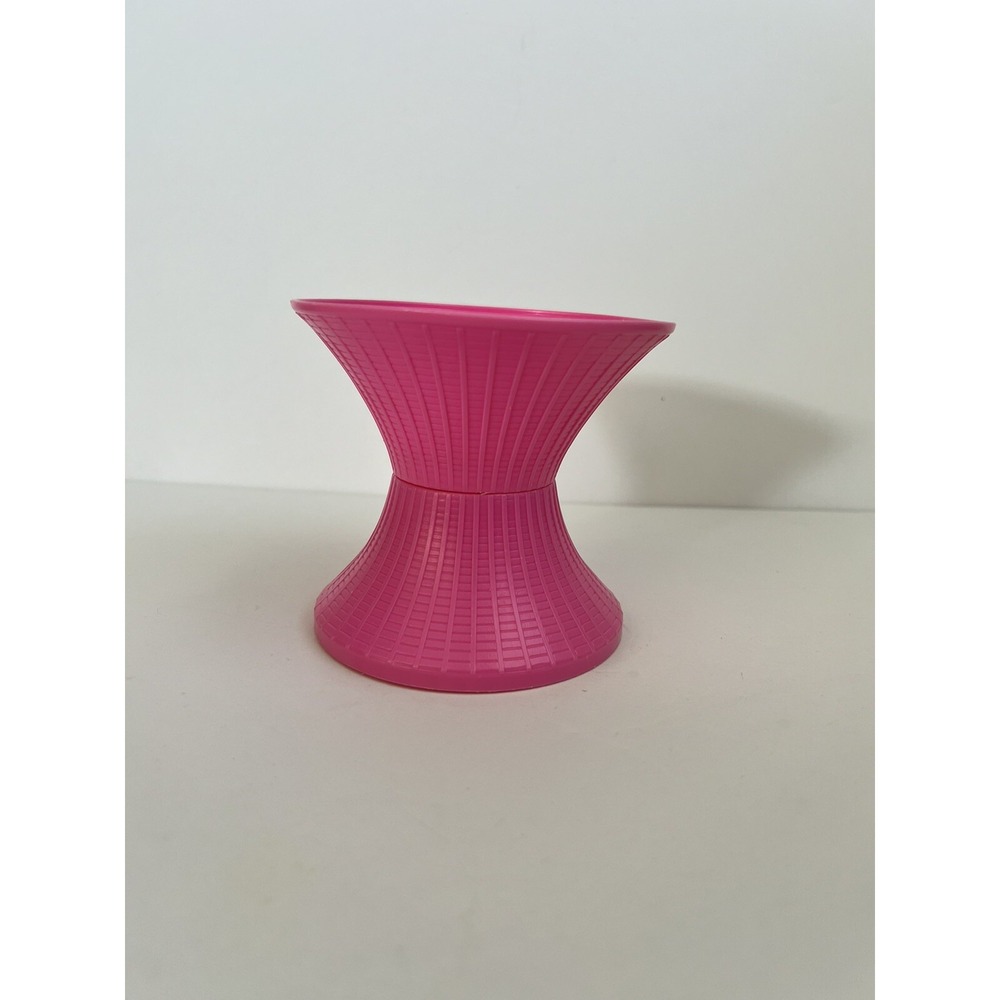 Barbie Arco 1987 Mattel Pink Wicker Look Patio Table Vintage Doll Furniture